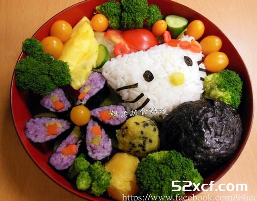 小花寿司kitty便当的做法图解