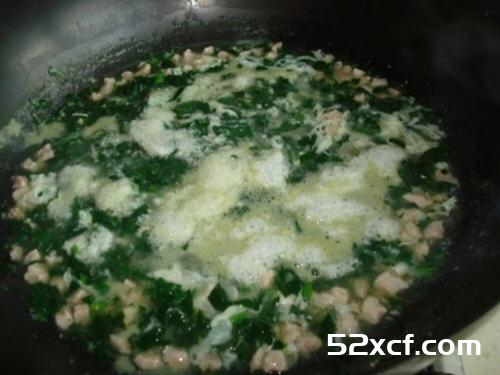 菠菜牛肉羹的做法