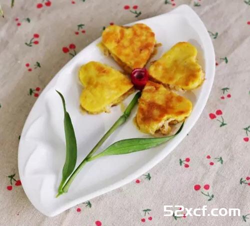 萝卜鸡蛋饼花的做法