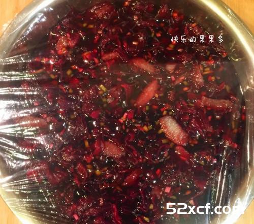 柠檬洛神花果酱的做法