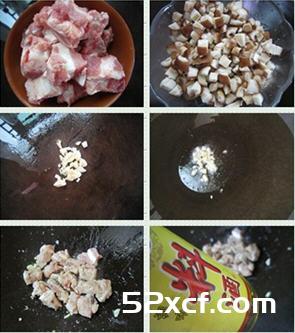 排骨香菇焖饭的做法