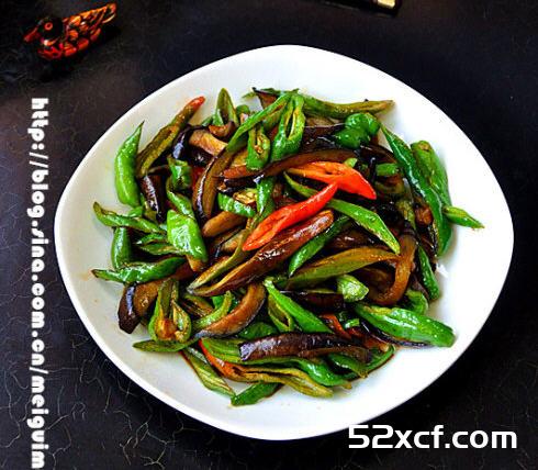 青椒炒茄子的做法