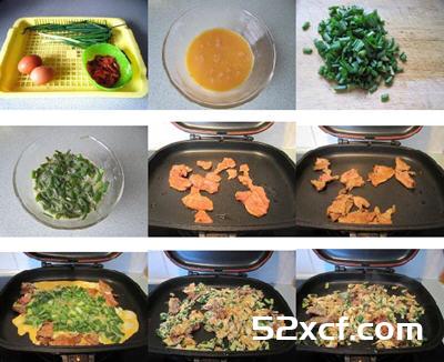 香葱鸡蛋炒牛肉的做法