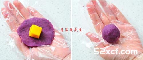 糯米紫薯球的做法