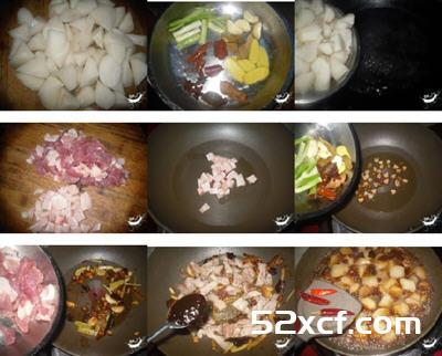 瘦肉焖白萝卜的做法
