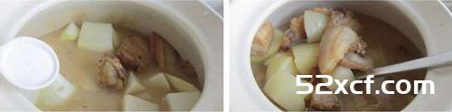 白萝卜炖腊肉的做法