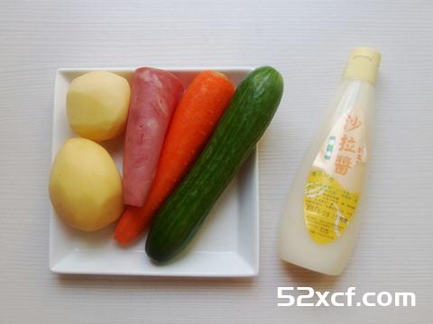 马铃薯火腿沙拉的做法