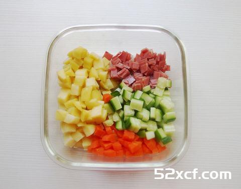 马铃薯火腿沙拉的做法