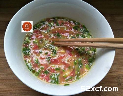 家常早餐西红柿鸡蛋饼的做法