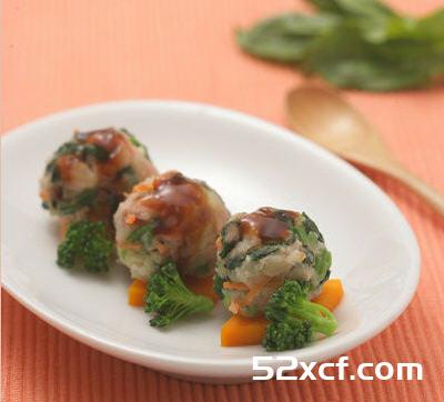 菠菜土豆肉丸的做法