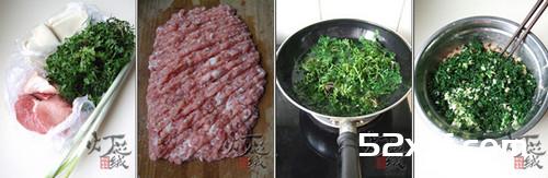 荠菜鲜肉馄饨的做法