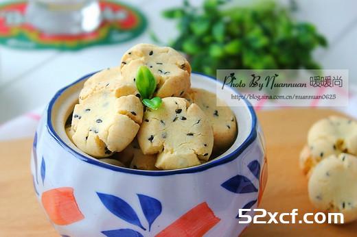 黑芝麻玛格丽特饼干的做法