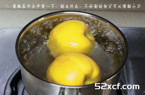 甜蜜黄桃罐头的做法