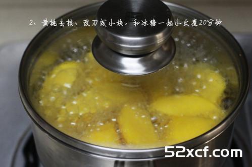甜蜜黄桃罐头的做法