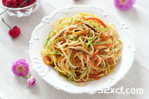 五彩炒面的做法