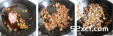 肉末干子炒毛豆米的做法