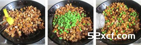 肉末干子炒毛豆米的做法