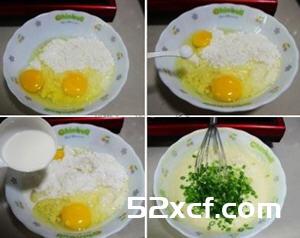 葱花华夫饼的做法