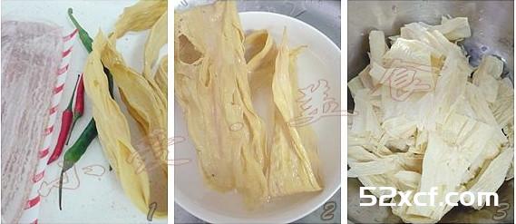 香辣油豆皮的做法