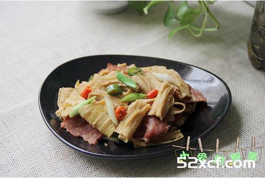 香辣油豆皮的做法