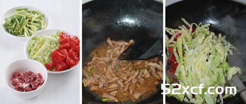 杂蔬肉丝炒面的做法