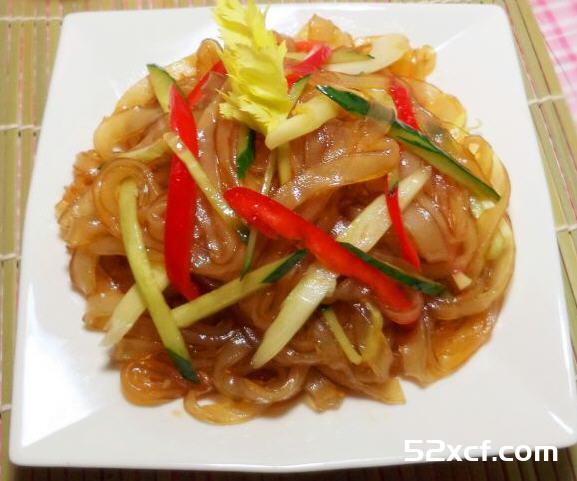 三丝拌粉条的做法