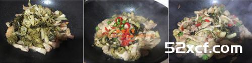 水绿菜炒五花肉的做法