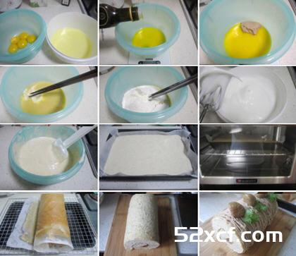 栗蓉蛋糕卷的做法