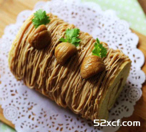 栗蓉蛋糕卷的做法
