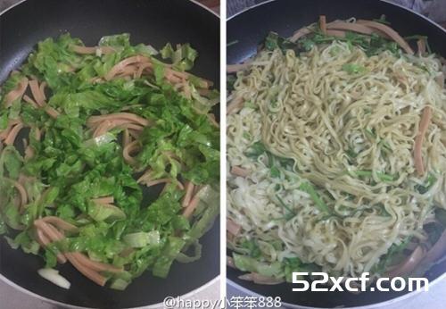 香肠丝捞面的做法