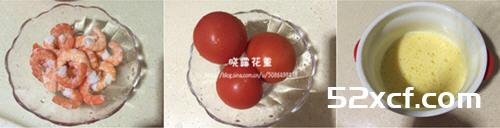 番茄虾仁鸡蛋的做法