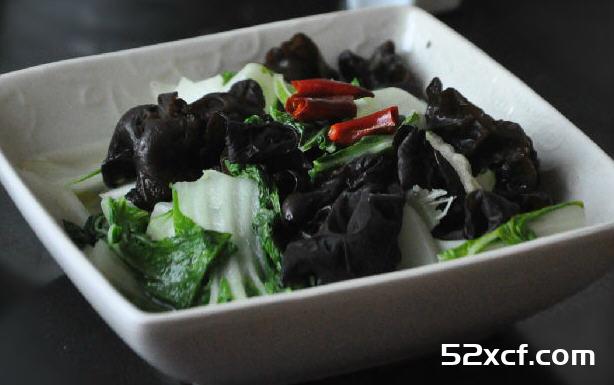 木耳黄心菜的做法
