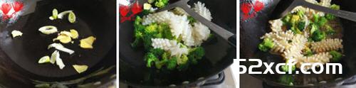 目鱼花炒西兰花的做法