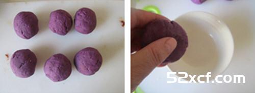 紫薯豆沙饼的做法