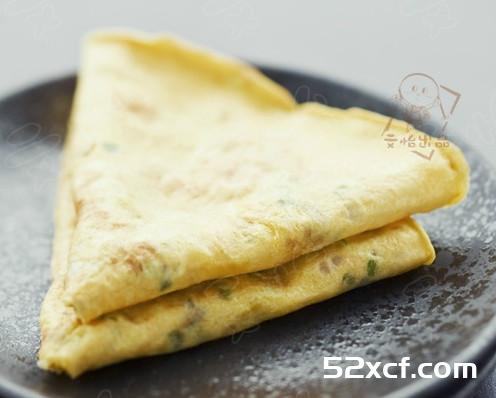 榨菜香葱蛋饼的做法
