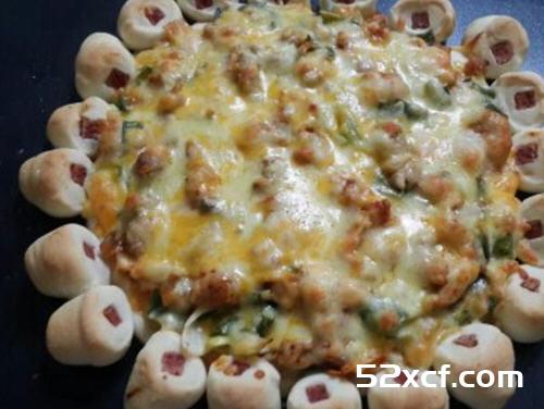 韩式泡菜鸡肉京葱披萨的做法