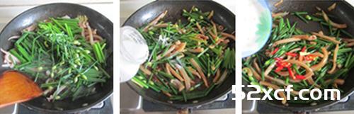 酱爆鱿鱼韭菜花的做法
