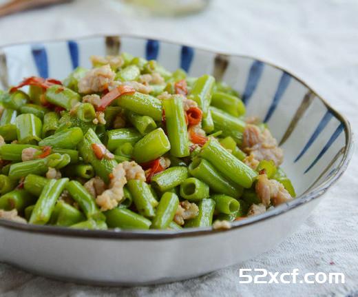 通菜梗炒肉末的做法