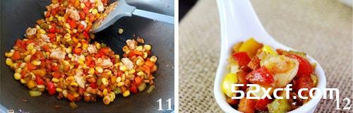 彩蔬炒虾仁的做法