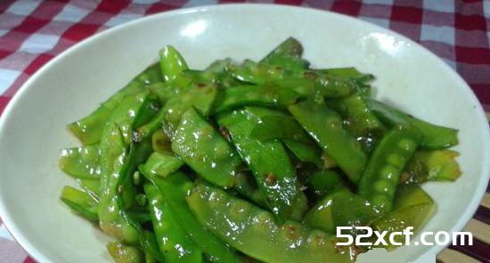 清炒豌豆片的做法