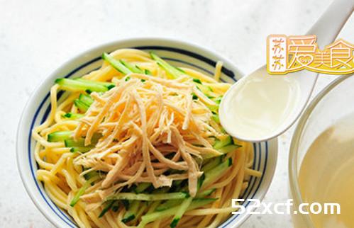 鸡丝凉面的做法