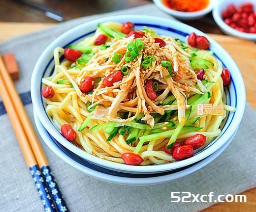 鸡丝凉面的做法