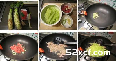 莴笋炒牛肉丝的做法