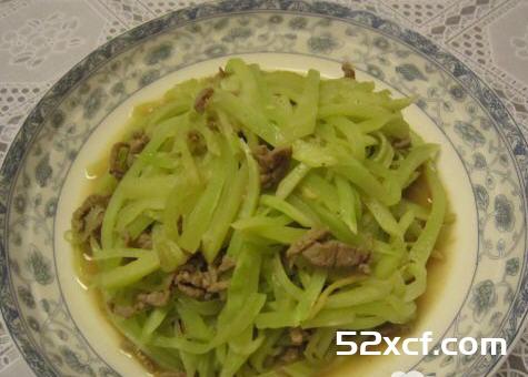 莴笋炒牛肉丝的做法