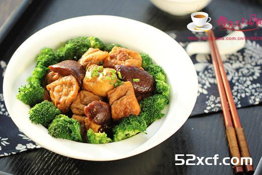 香菇烧酿豆腐泡的做法