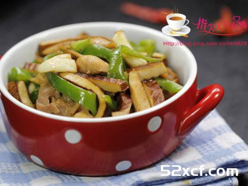 青椒鸡丝炒干子的做法