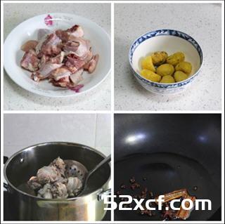 黑啤板栗烧鸡的做法