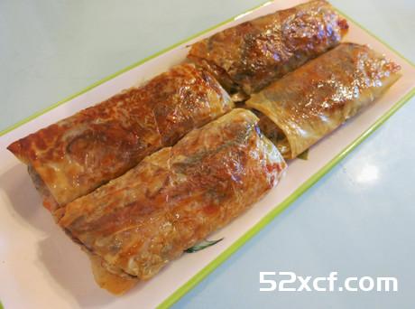 素口味的香煎腐皮卷