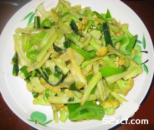 香葱炒青菜花的做法