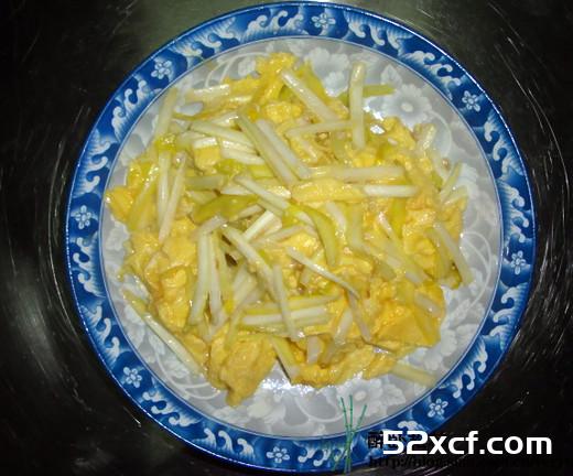 韭黄滑蛋的做法